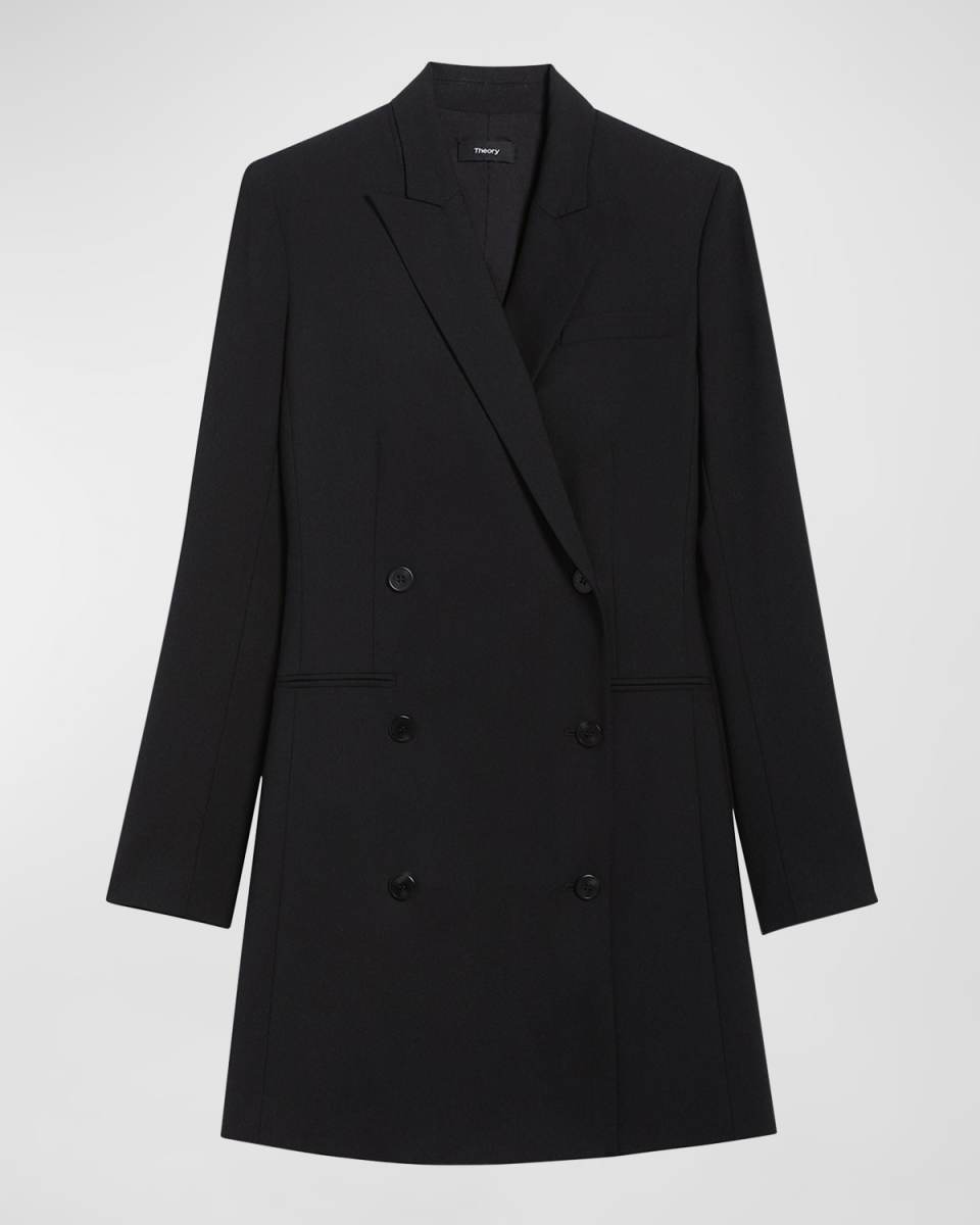 Double-Breasted Mini Blazer Dress